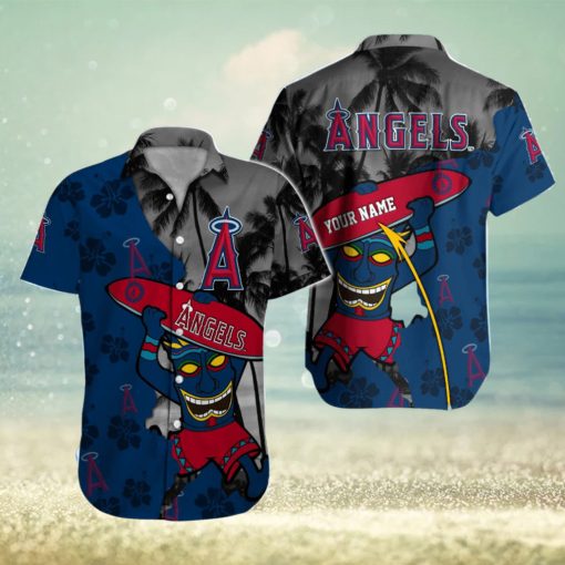 Customizable Name Los Angeles Angels Tropical Shirt