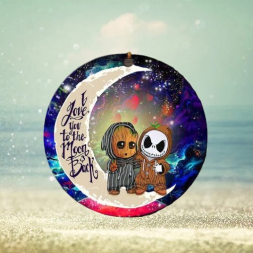 Cute Baby Groot And Jack Nightmare Before Christmas Love You To The Moon And Back Galaxy Christmas Decorations Ornament