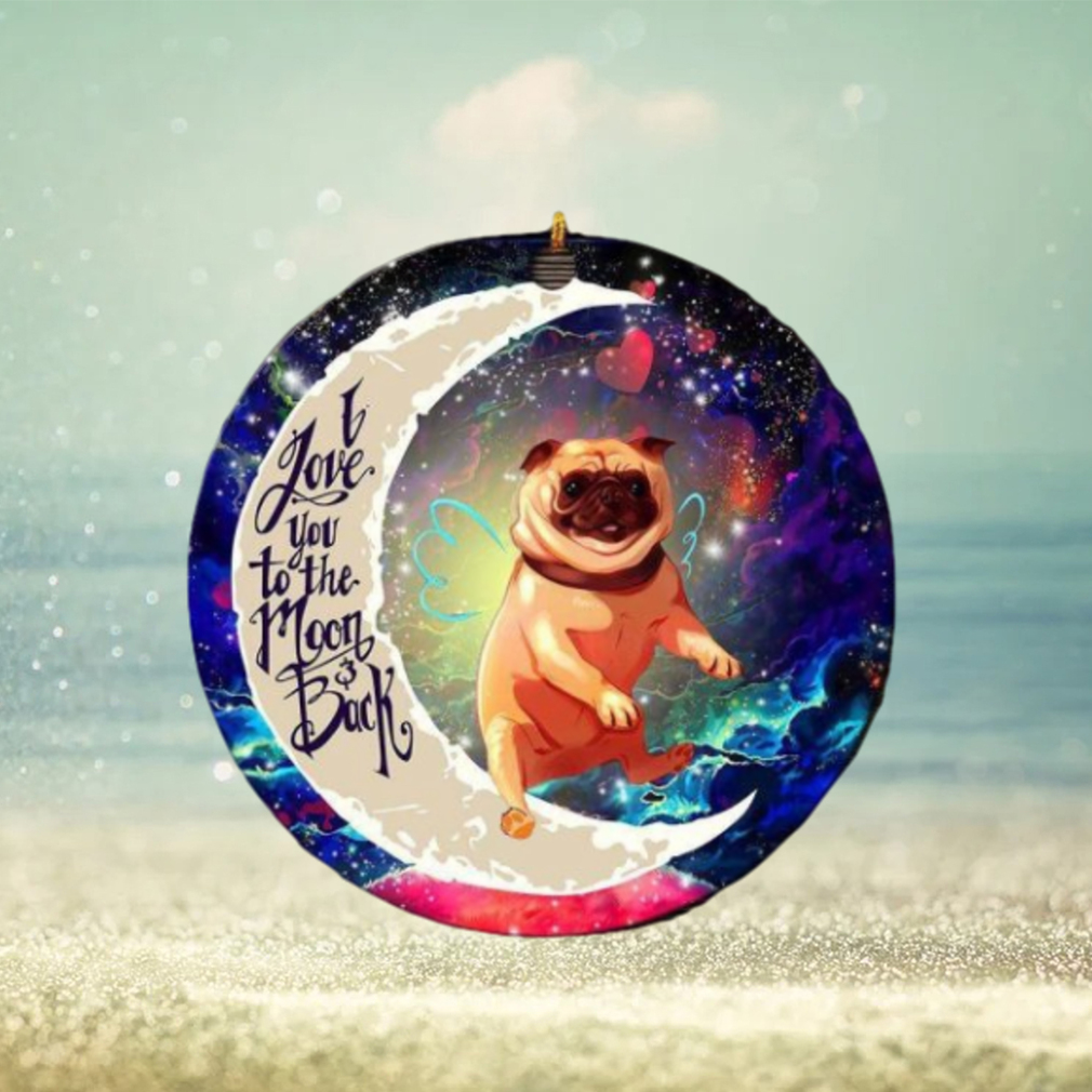 Cute Bull Dog Love You To The Moon And Back Galaxy Christmas Decorations Ornament Cute Bull Dog Love You To The Moon And Back Galaxy Christmas Decorations Ornament