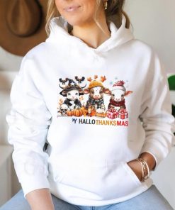 Cute Cow Happy Hallothanksmas Shirt