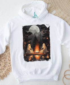 Cute Ghost Fire Halloween Sweatshirt, Halloween Fun Ghost Sweatshirt