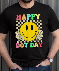 Cute Groovy Happy Polka Dot Day Hippie Flowers Teachers Kids T Shirt
