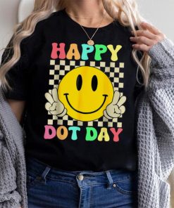 Cute Groovy Happy Polka Dot Day Hippie Flowers Teachers Kids T Shirt