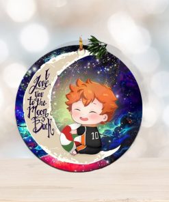 Cute Hinata Haikyuu Love You To The Moon And Back Christmas Tree Decorations Ornament