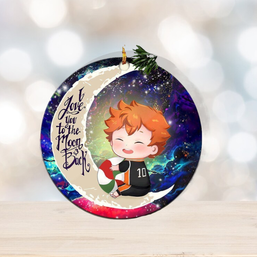 Cute Hinata Haikyuu Love You To The Moon And Back Christmas Tree Decorations Ornament Cute Hinata Haikyuu Love You To The Moon And Back Christmas Tree Decorations Ornament