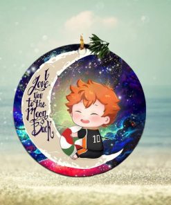 Cute Hinata Haikyuu Love You To The Moon And Back Christmas Tree Decorations Ornament