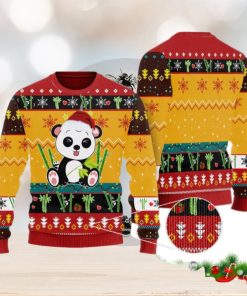 Cute Panda In Bamboo Forest Ugly Christmas Sweater Funny Gift For Men And Women Family Holidays