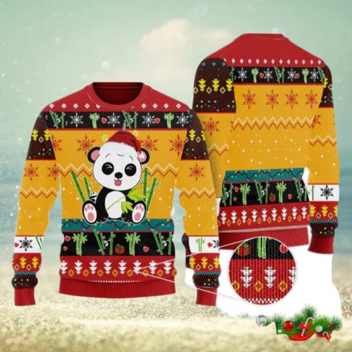 Cute Panda In Bamboo Forest Ugly Christmas Sweater Funny Gift For Men And Women Family Holidays