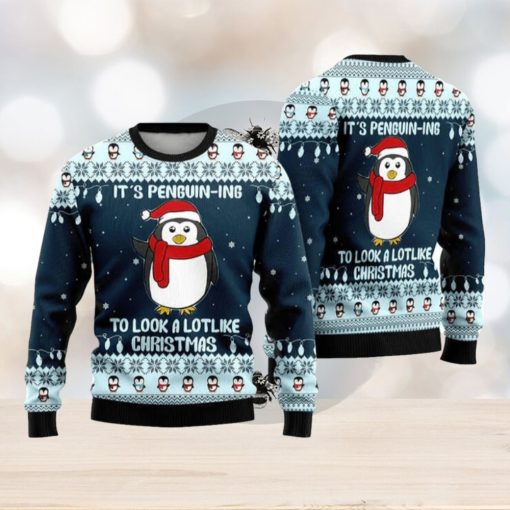 Cute Penguin Ugly Christmas Sweater Funny Gift For Men And Women Family Holidays