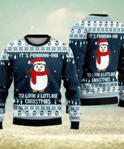 Cute Penguin Ugly Christmas Sweater Funny Gift For Men And Women Family Holidays