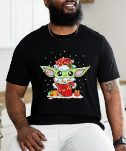 Cute Santa Baby Yoda Christmas Light 2023 Shirt, hoodie, sweater, long sleeve and tank top Cute Santa Baby Yoda Christmas Light 2023 Shirt