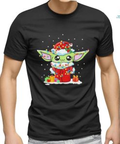 Cute Santa Baby Yoda Christmas Light 2023 Shirt, hoodie, sweater, long sleeve and tank top Cute Santa Baby Yoda Christmas Light 2023 Shirt