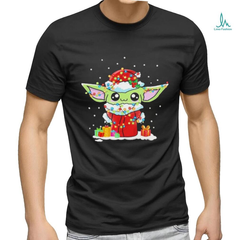 Cute Santa Baby Yoda Christmas Light 2023 Shirt Cute Santa Baby Yoda Christmas Light 2023 Shirt