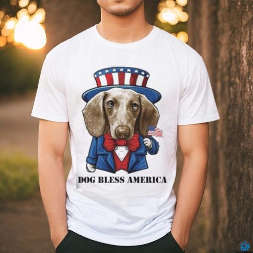 Dachshund Dog Bless America T Shirt