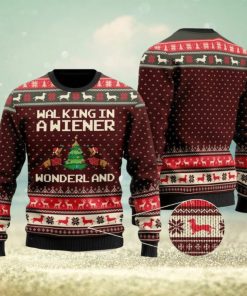 Dachshund Dog Walking In A Wiener Wonderland Ugly Christmas Sweater Funny Gift For Men And Women Family Holidays