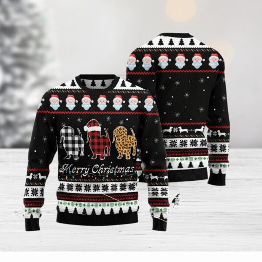 Dachshund Merry Christmas Ugly 3D Sweater Gift For Men And Women