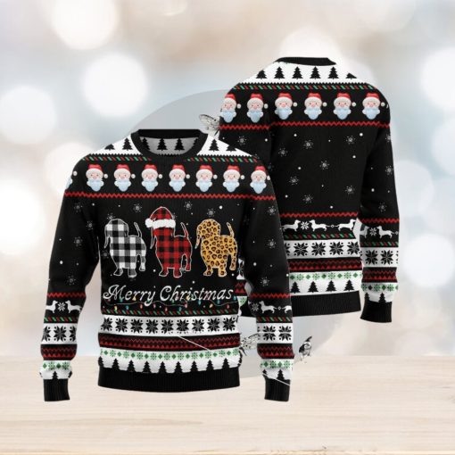 Dachshund Merry Christmas Ugly 3D Sweater Gift For Men And Women