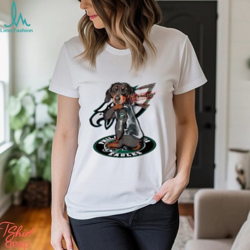 Dachshund Philadelphia Eagles Nfl Logo Tattoo Shirt