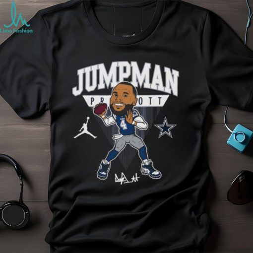 Dak Prescott Dallas Cowboys Jordan Brand Head Graphic T shirt