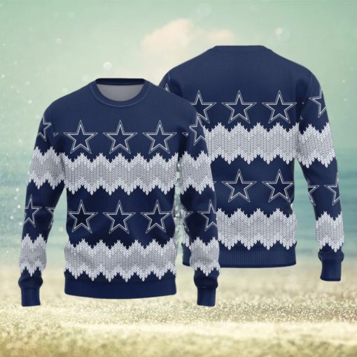 Dallas Cowboys Christmas Pattern Knitted Sweater