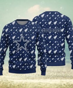 Dallas Cowboys Christmas Pine Tree Patterns Pattern Knitted Sweater