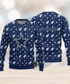 Dallas Cowboys Christmas Pine Tree Patterns Pattern Knitted Sweater