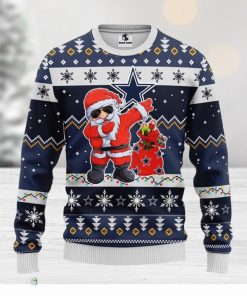 Dallas Cowboys Dabbing Santa Claus Christmas Ugly Sweater Sport Christmas Gift Ideas