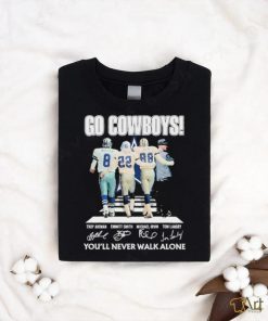 Dallas Cowboys Go Cowboys You’ll Never Walk Alone signatures shirt