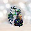 Dallas Cowboys Grinch Candy Cane Christmas Ornament