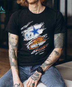 Dallas Cowboys Harley Davidson scratch shirt