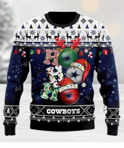 Dallas Cowboys Ho Ho Ho Ugly Christmas Sweater Unique Gift For Men And Women