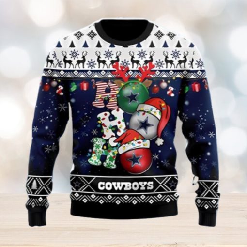 Dallas Cowboys Ho Ho Ho Ugly Christmas Sweater Unique Gift For Men And Women