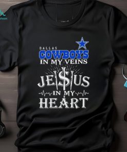 Dallas Cowboys In My Vien Jesus In My Heart Logo Shirt