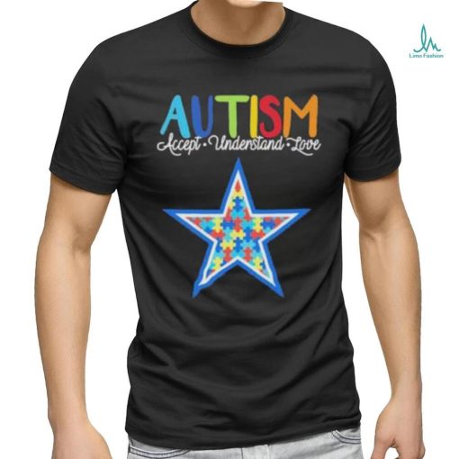 Official Dallas Cowboys NFL Autism Awareness Accept Understand