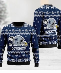 Dallas Cowboys NFL Cute The Snoopy Show Football Helmet Ugly Christmas Sweater