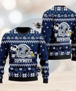 Dallas Cowboys NFL Cute The Snoopy Show Football Helmet Ugly Christmas Sweater