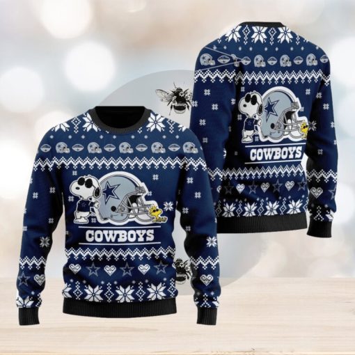 Dallas Cowboys NFL Cute The Snoopy Show Football Helmet Ugly Christmas Sweater