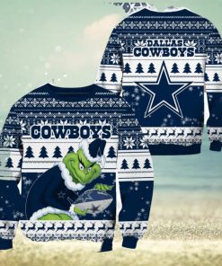 Dallas Cowboys NFL Grinch Christmas Ugly Sweater Fans Gift Funny For Men And Women