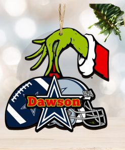 NFL Dallas Cowboys Personalized Glass Ornament
