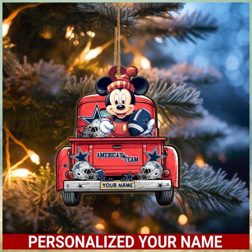 Dallas Cowboys NFL Mickey Ornament Personalized Your Name SP12102339ID05