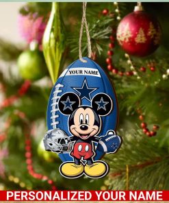 Dallas Cowboys Personalized Your Name Mickey Mouse And NFL Team Ornament SP161023168ID03