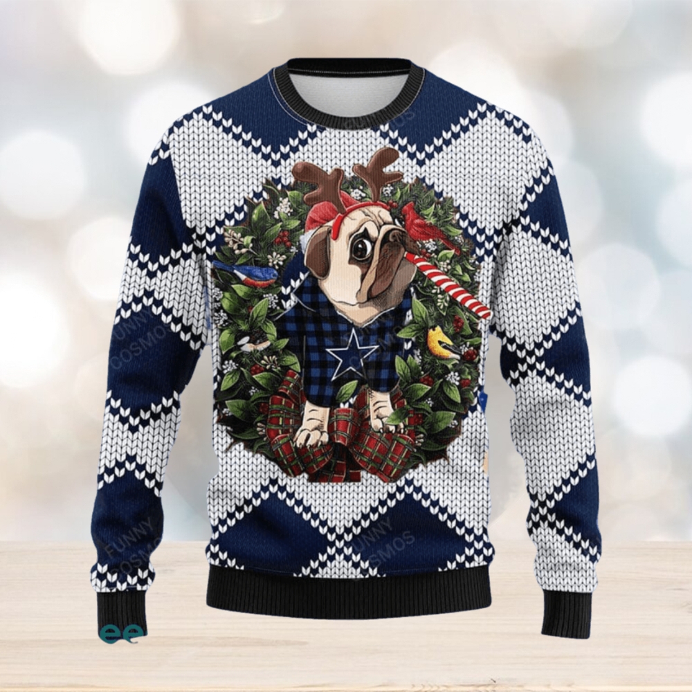 Dallas Cowboys Over Print Full 3D KNITTED Sweater Gift For Men And Women -  Limotees