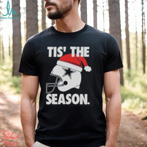Dallas Cowboys Santa Hat Christmas Tis The Season T Shirt