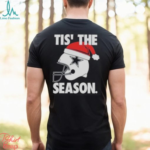 Dallas Cowboys Santa Hat Christmas Tis The Season T Shirt