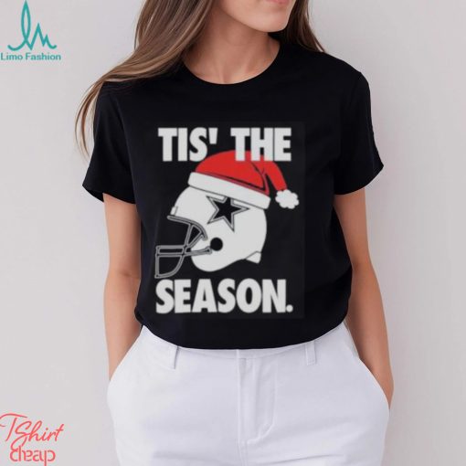 Dallas Cowboys Santa Hat Christmas Tis The Season T Shirt