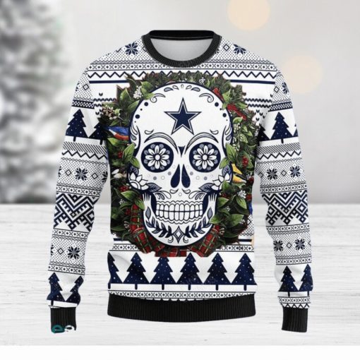 Dallas Cowboys Skull Flower Ugly Christmas Special Gift Men Women