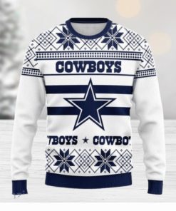 Dallas Cowboys Snowflake Christmas ugly weater