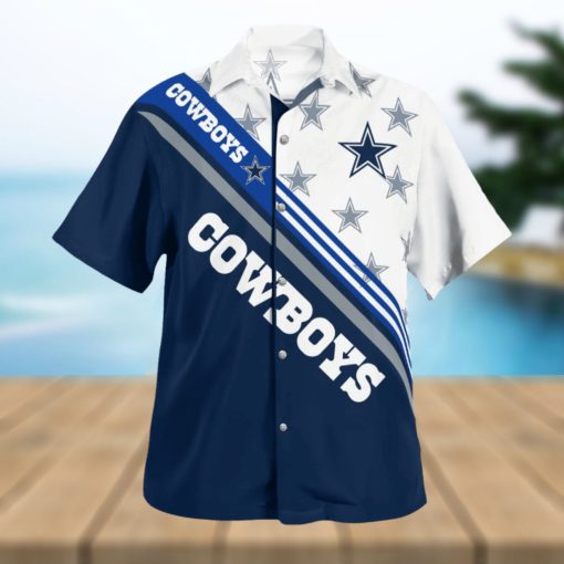 Dallas Cowboys Standard Paradise Vacation 3D Hawaiian Shirt Best For Fans Beach Gift For Men And Women