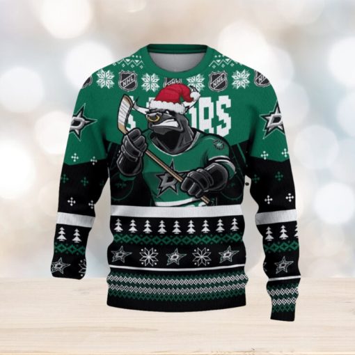 Dallas Stars Funny Ugly Christmas Sweater Angry For Men And Women Custom Name Gift Fans