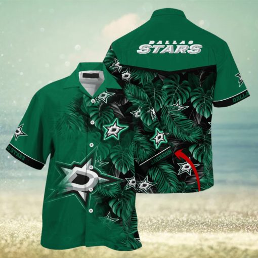 Dallas Stars NHL Summer Hawaii Shirt And Tshirt Custom Aloha Shirt